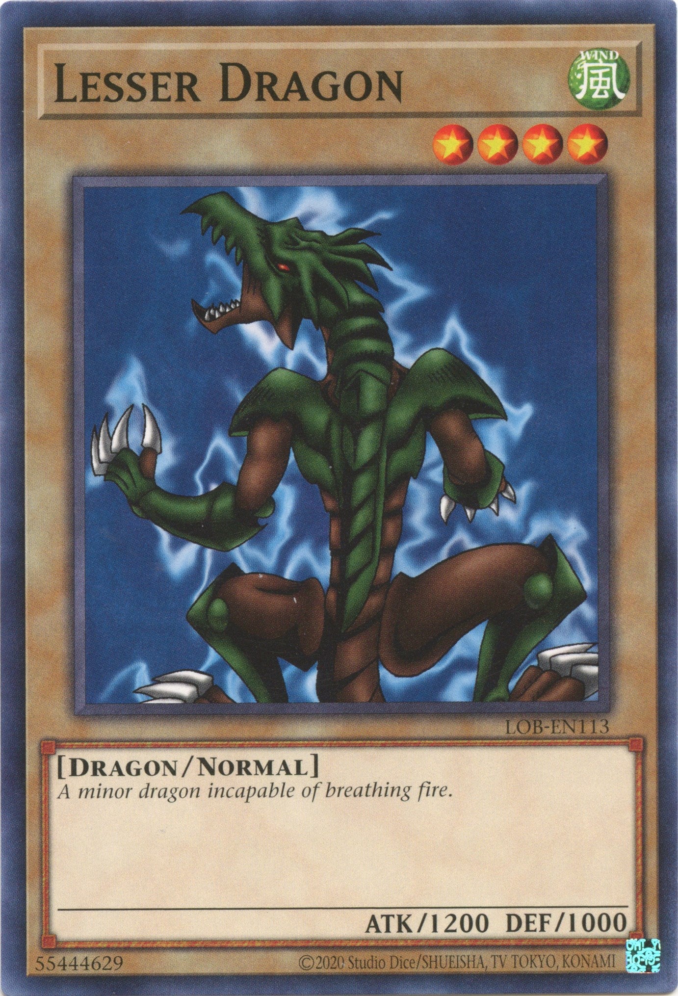 Lesser Dragon (25th Anniversary) [LOB-EN113] Common | The CG Realm