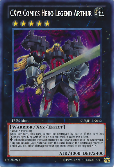 CXyz Comics Hero Legend Arthur [NUMH-EN042] Secret Rare | The CG Realm