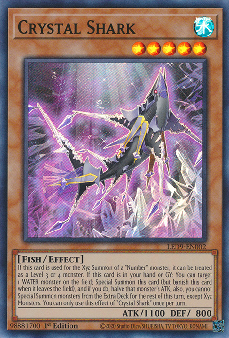 Crystal Shark [LED9-EN002] Super Rare | The CG Realm