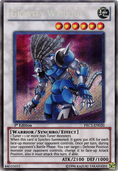 Gravity Warrior [PRC1-EN020] Secret Rare | The CG Realm