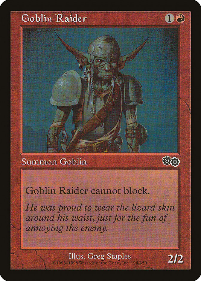 Goblin Raider [Urza's Saga] | The CG Realm