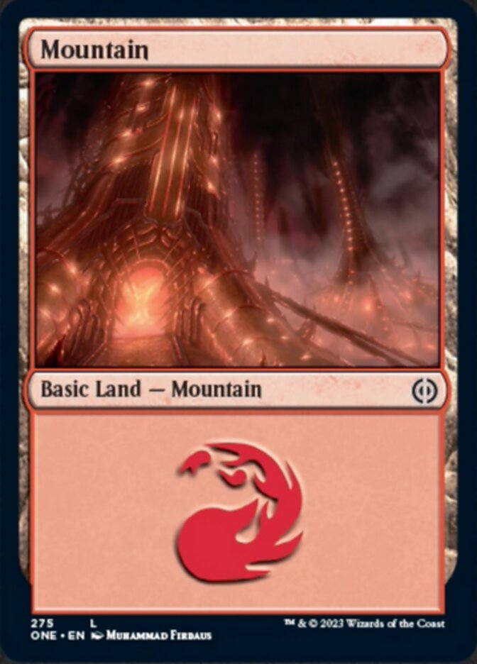 Mountain (275) [Phyrexia: All Will Be One] | The CG Realm