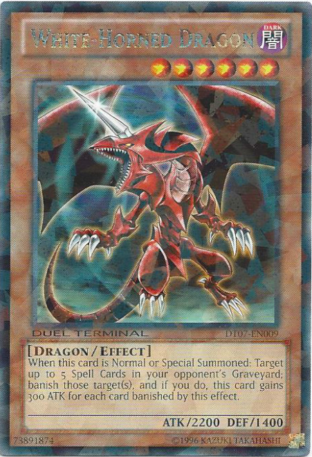 White-Horned Dragon [DT07-EN009] Rare | The CG Realm