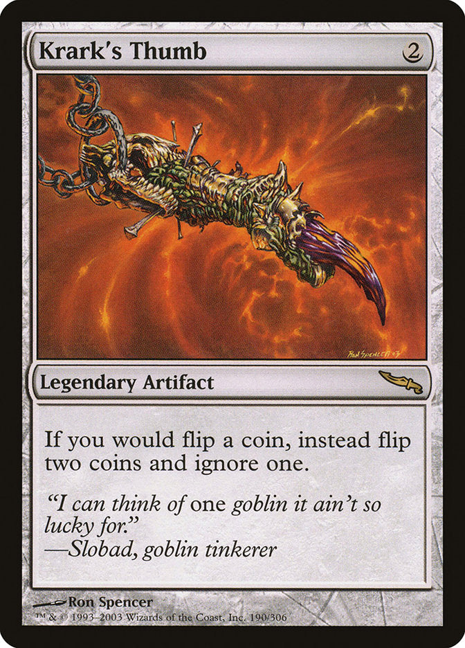 Krark's Thumb [Mirrodin] | The CG Realm