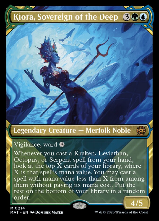 Kiora, Sovereign of the Deep (Showcase Halo Foil) [March of the Machine: The Aftermath] | The CG Realm