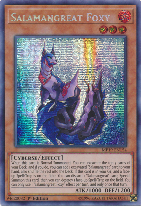 Salamangreat Foxy [MP19-EN154] Prismatic Secret Rare | The CG Realm