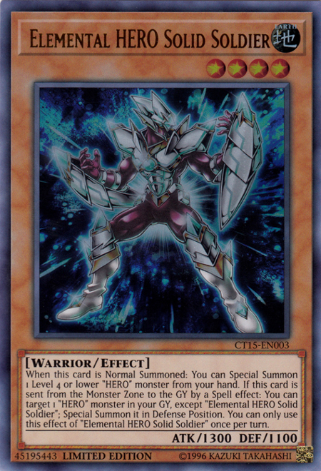 Elemental Hero Solid Soldier [CT15-EN003] Ultra Rare | The CG Realm