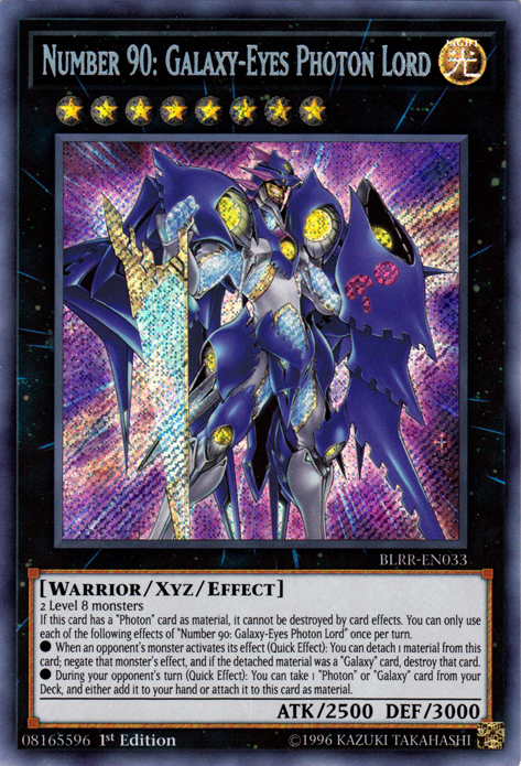 Number 90: Galaxy-Eyes Photon Lord [BLRR-EN033] Secret Rare | The CG Realm