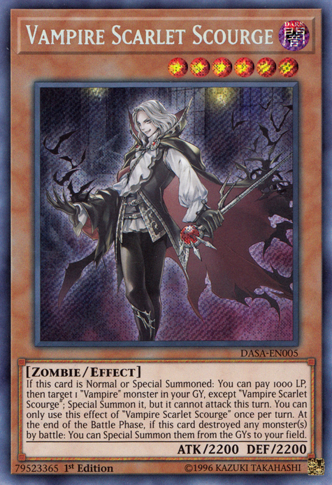 Vampire Scarlet Scourge [DASA-EN005] Secret Rare | The CG Realm