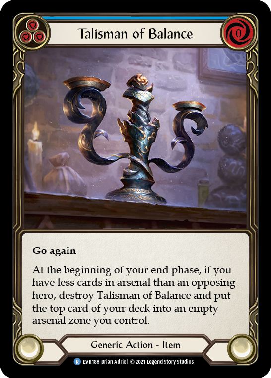 Talisman of Balance [EVR188] (Everfest)  1st Edition Cold Foil | The CG Realm