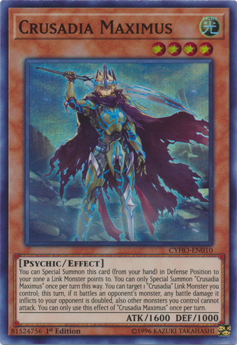 Crusadia Maximus [CYHO-EN010] Super Rare | The CG Realm