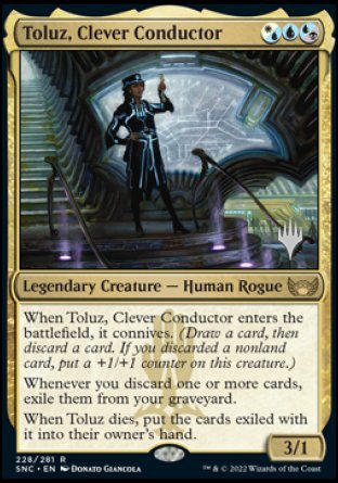 Toluz, Clever Conductor (Promo Pack) [Streets of New Capenna Promos] | The CG Realm