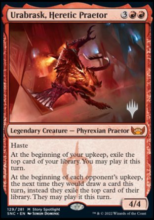 Urabrask, Heretic Praetor (Promo Pack) [Streets of New Capenna Promos] | The CG Realm