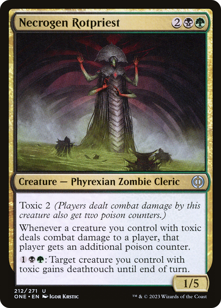 Necrogen Rotpriest [Phyrexia: All Will Be One] | The CG Realm