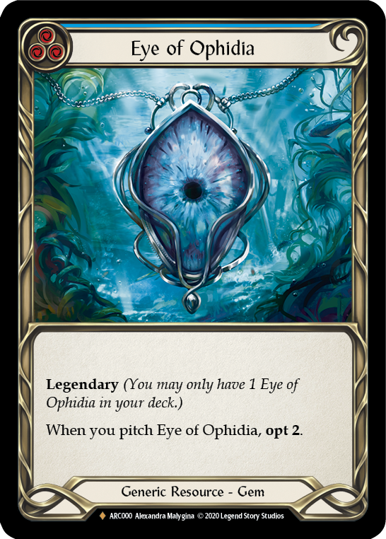 Eye of Ophidia [U-ARC000] (Arcane Rising Unlimited)  Unlimited Rainbow Foil | The CG Realm