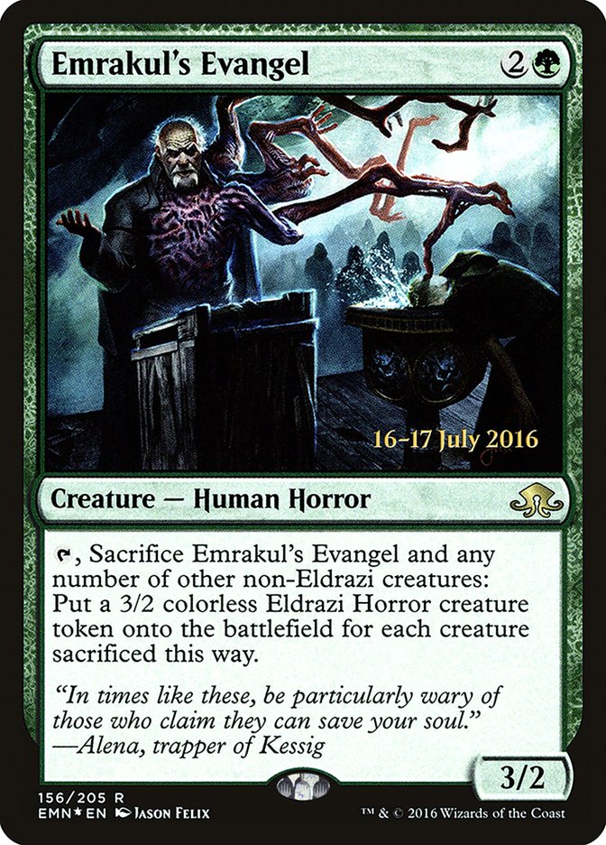 Emrakul's Evangel [Eldritch Moon Prerelease Promos] | The CG Realm