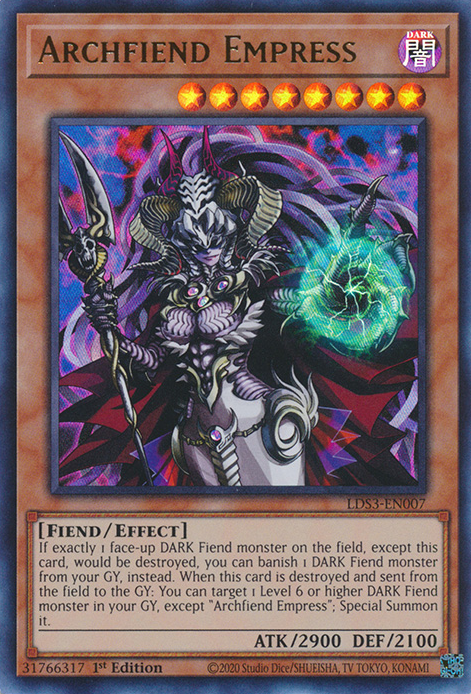 Archfiend Empress [LDS3-EN007] Ultra Rare | The CG Realm