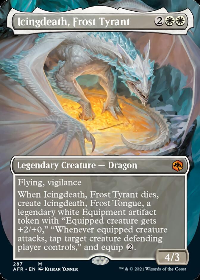 Icingdeath, Frost Tyrant (Borderless Alternate Art) [Dungeons & Dragons: Adventures in the Forgotten Realms] | The CG Realm