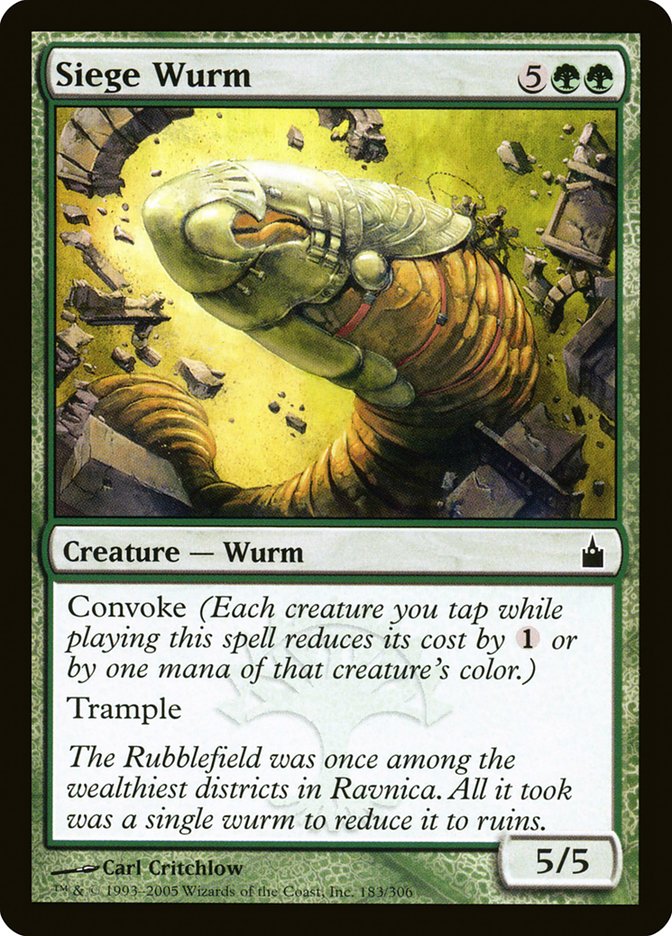 Siege Wurm [Ravnica: City of Guilds] | The CG Realm