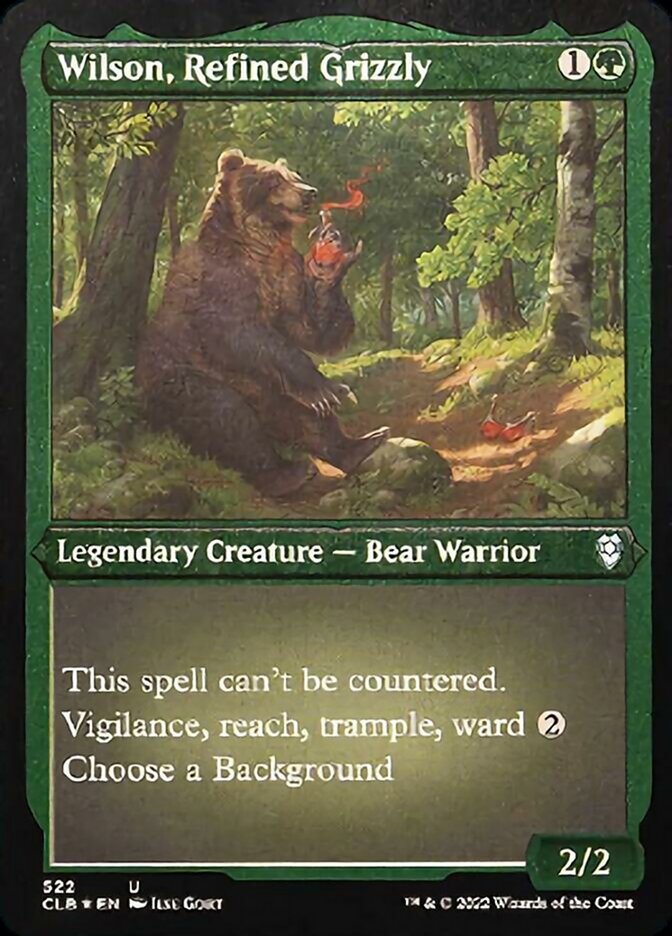 Wilson, Refined Grizzly (Foil Etched) [Commander Legends: Battle for Baldur's Gate] | The CG Realm