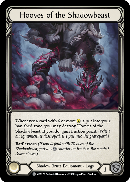 Hooves of the Shadowbeast [MON122] (Monarch)  1st Edition Normal | The CG Realm