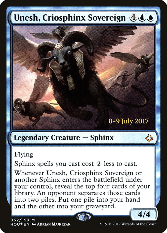 Unesh, Criosphinx Sovereign [Hour of Devastation Prerelease Promos] | The CG Realm