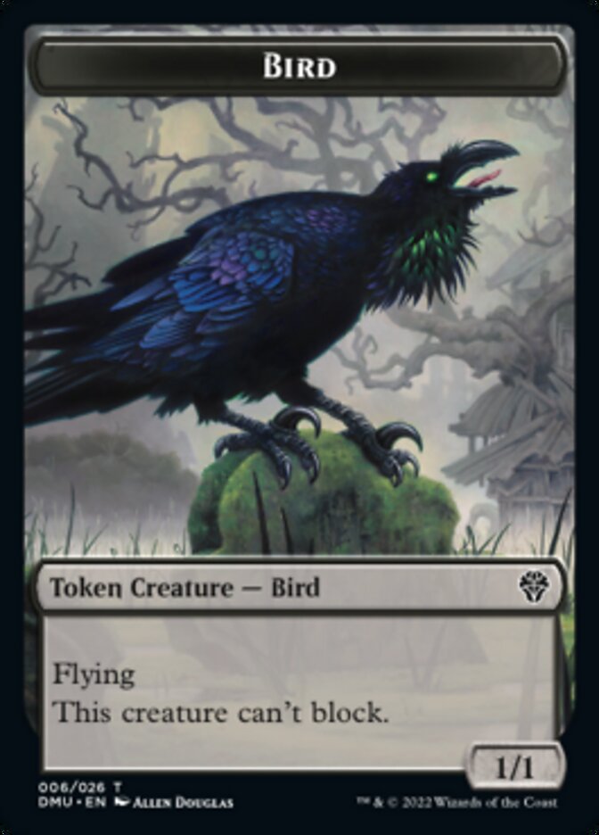 Soldier // Bird (006) Double-Sided Token [Dominaria United Tokens] | The CG Realm