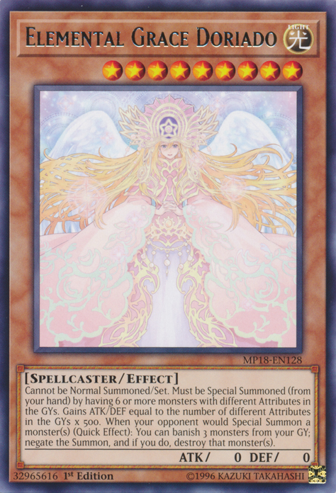 Elemental Grace Doriado [MP18-EN128] Rare | The CG Realm