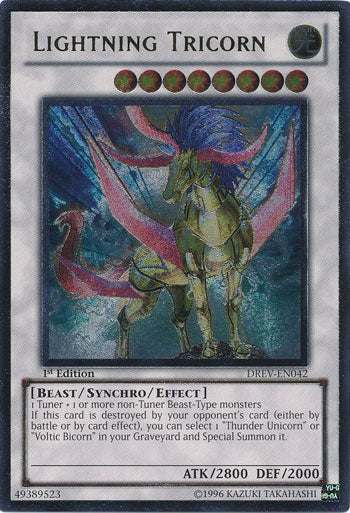 Lightning Tricorn [DREV-EN042] Ultimate Rare | The CG Realm