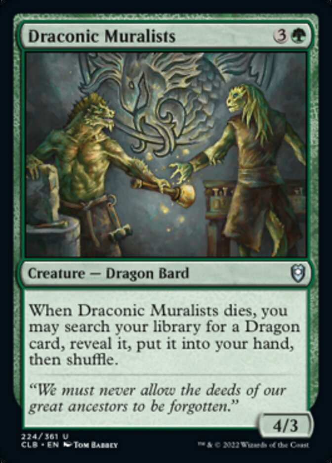 Draconic Muralists [Commander Legends: Battle for Baldur's Gate] | The CG Realm