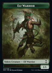 Elf Warrior // Wurm Double-Sided Token [Streets of New Capenna Commander Tokens] | The CG Realm