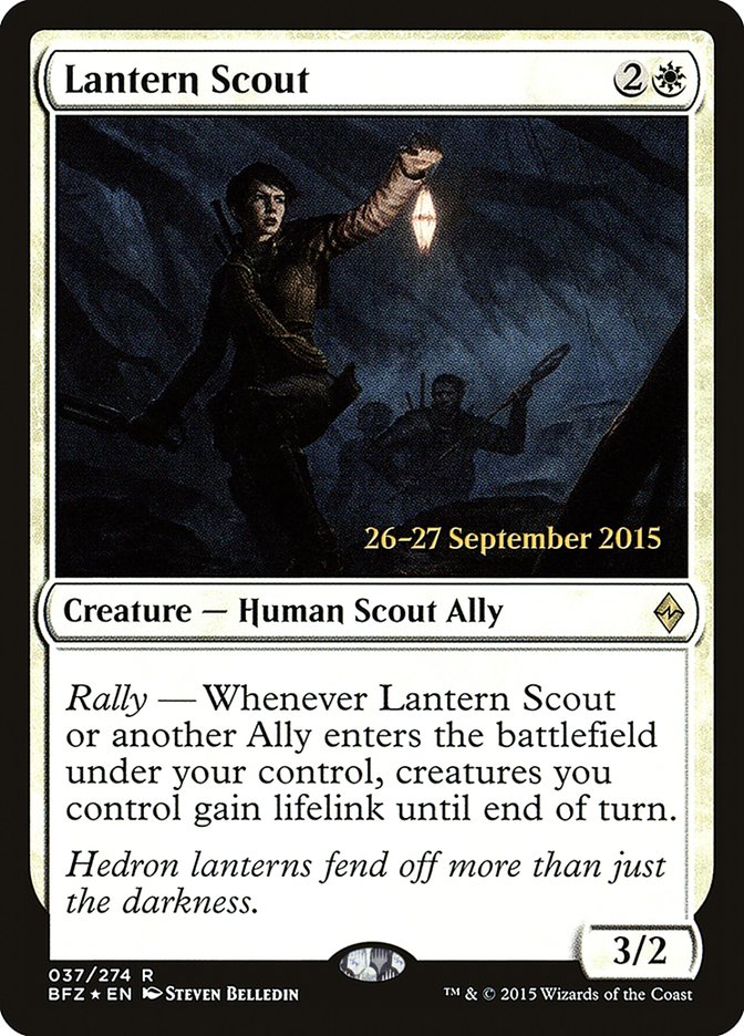 Lantern Scout [Battle for Zendikar Prerelease Promos] | The CG Realm