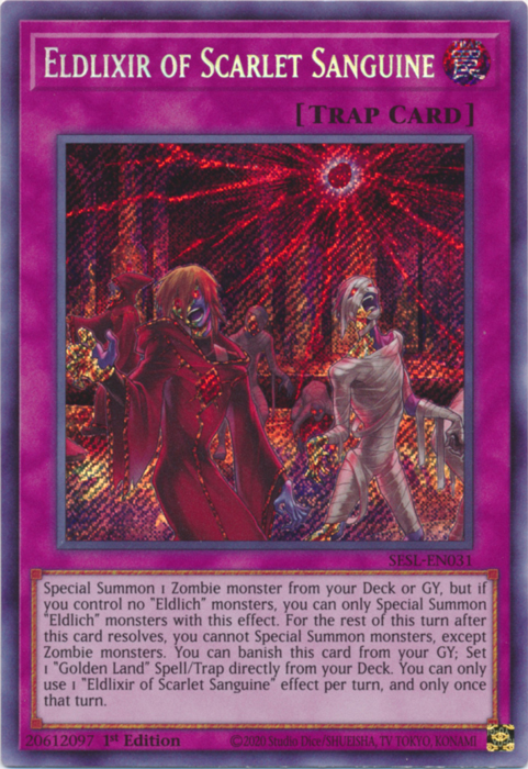 Eldlixir of Scarlet Sanguine [SESL-EN031] Secret Rare | The CG Realm