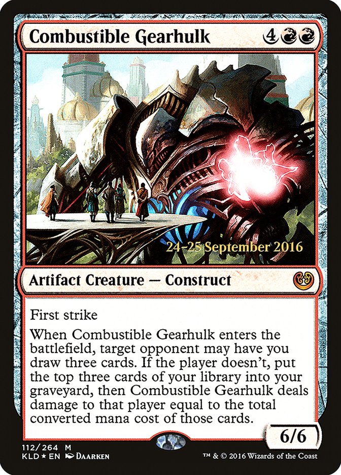 Combustible Gearhulk [Kaladesh Prerelease Promos] | The CG Realm