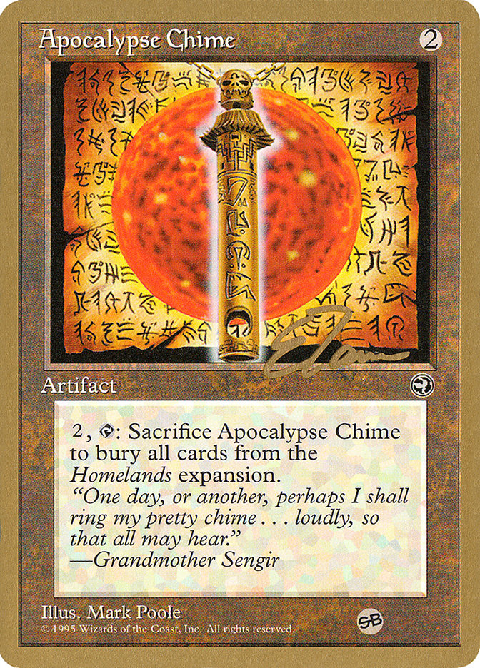 Apocalypse Chime (Eric Tam) (SB) [Pro Tour Collector Set] | The CG Realm