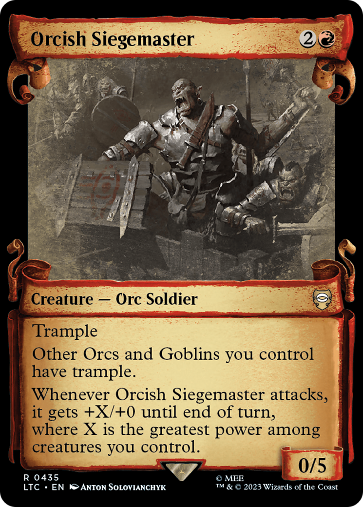 Orcish Siegemaster [The Lord of the Rings: Tales of Middle-Earth Commander Showcase Scrolls] | The CG Realm