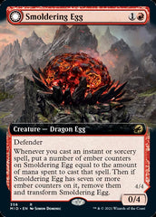 Smoldering Egg // Ashmouth Dragon (Extended Art) [Innistrad: Midnight Hunt] | The CG Realm