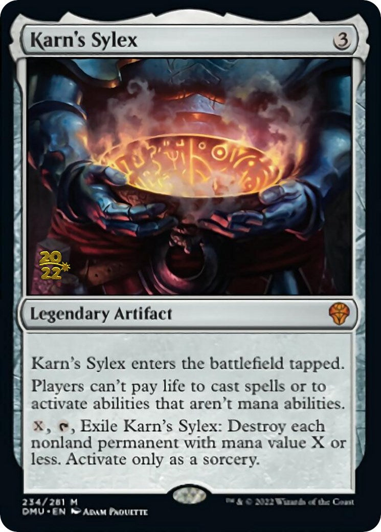 Karn's Sylex [Dominaria United Prerelease Promos] | The CG Realm