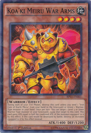 Koa'ki Meiru War Arms [BP03-EN061] Shatterfoil Rare | The CG Realm