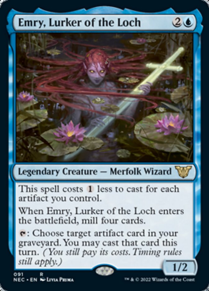 Emry, Lurker of the Loch [Kamigawa: Neon Dynasty Commander] | The CG Realm