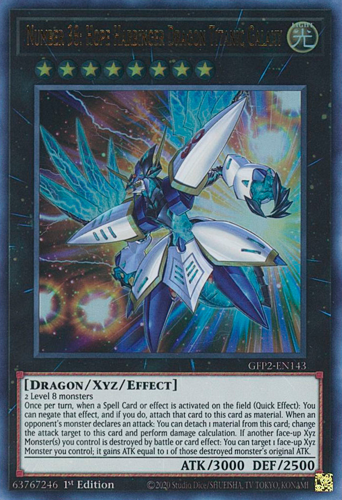 Number 38: Hope Harbinger Dragon Titanic Galaxy [GFP2-EN143] Ultra Rare | The CG Realm