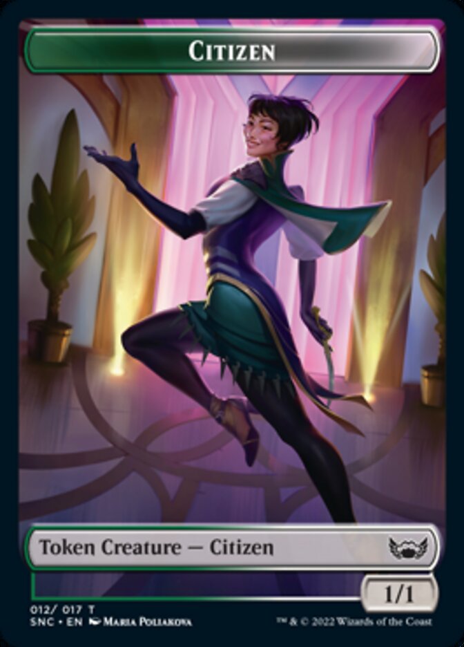 Plant // Citizen Double-Sided Token [Streets of New Capenna Commander Tokens] | The CG Realm