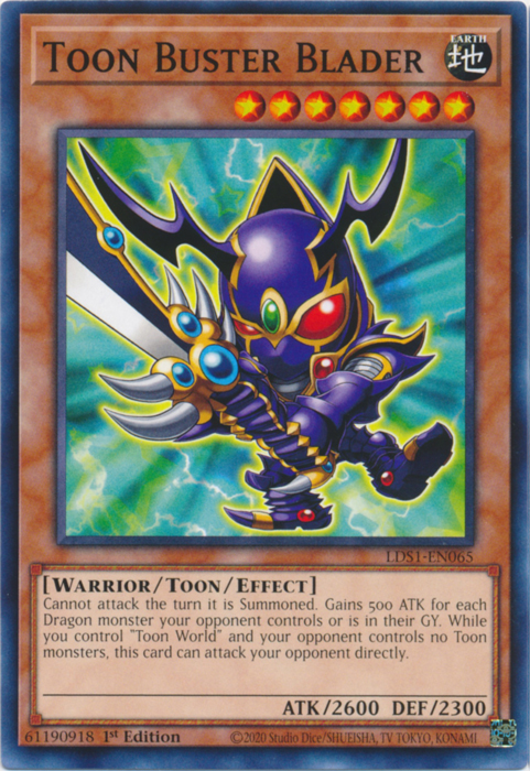 Toon Buster Blader [LDS1-EN065] Common | The CG Realm