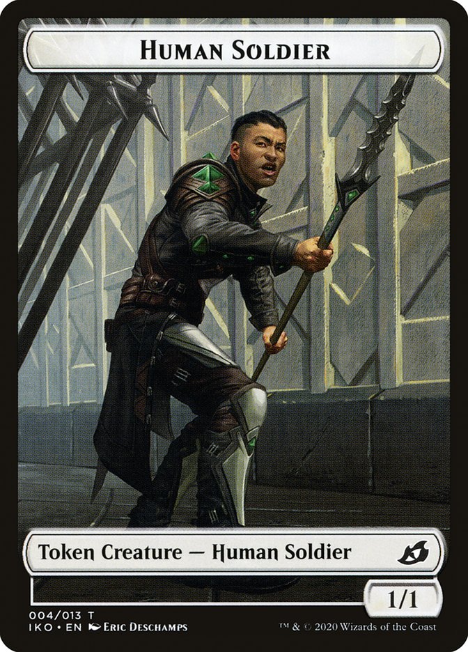 Kraken // Human Soldier (004) Double-Sided Token [Ikoria: Lair of Behemoths Tokens] | The CG Realm