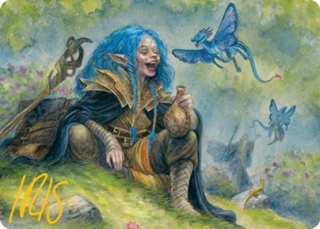 Feywild Trickster Art Card (Gold-Stamped Signature) [Dungeons & Dragons: Adventures in the Forgotten Realms Art Series] | The CG Realm