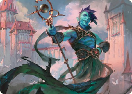 Haughty Djinn Art Card [Dominaria United Art Series] | The CG Realm