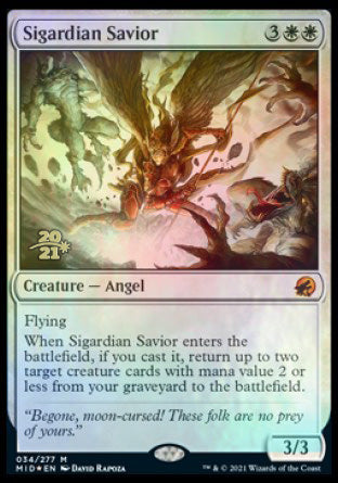 Sigardian Savior [Innistrad: Midnight Hunt Prerelease Promos] | The CG Realm