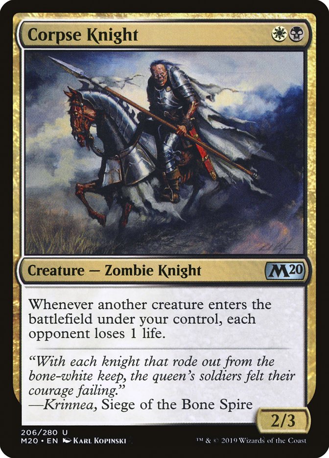 Corpse Knight (2/3) [Core Set 2020] | The CG Realm