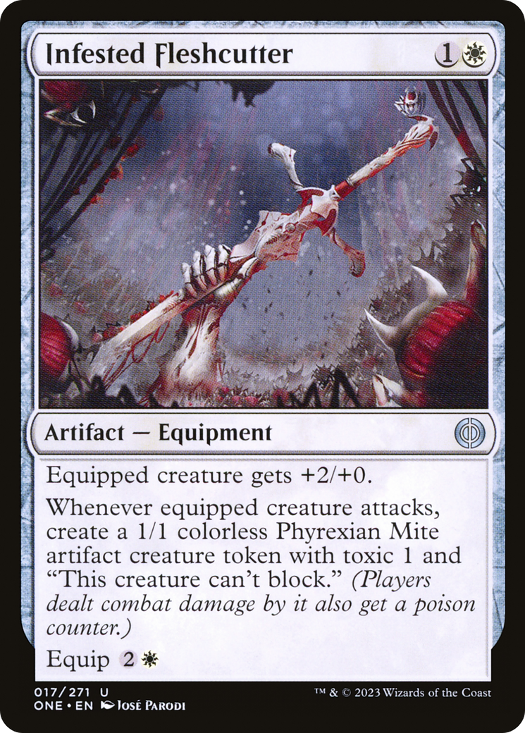 Infested Fleshcutter [Phyrexia: All Will Be One] | The CG Realm