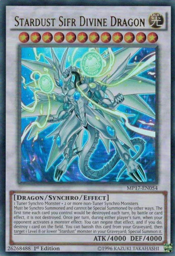 Stardust Sifr Divine Dragon [MP17-EN054] Ultra Rare | The CG Realm